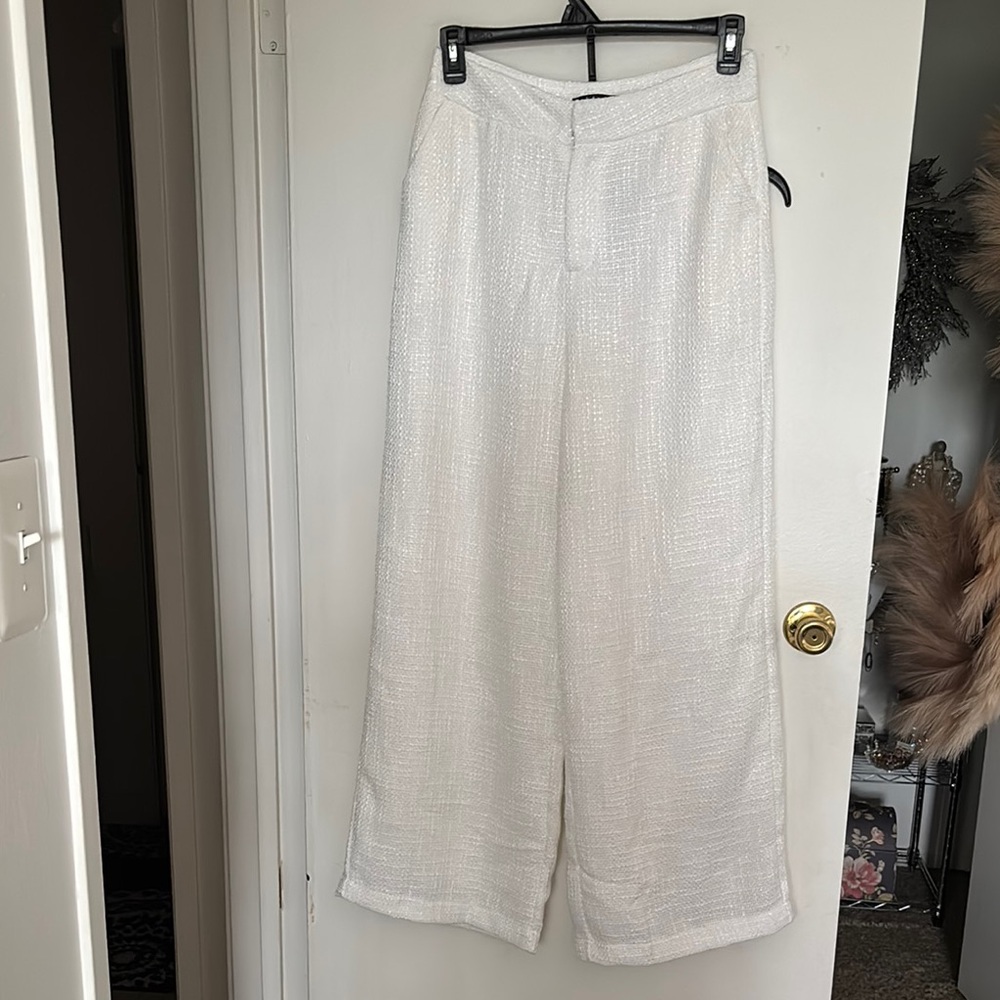Lulu's Textured White Pants